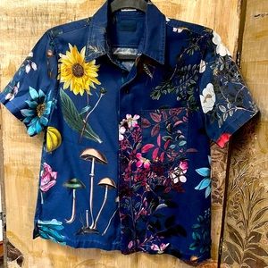 MOTHER button blouse/shirt with nature/floral design. NWOT. Never been worn.